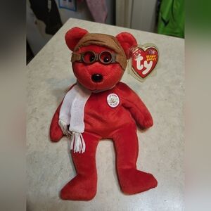 Retired Ty Beanie Baby "Bearon"  celebrating 100 Years of Flight